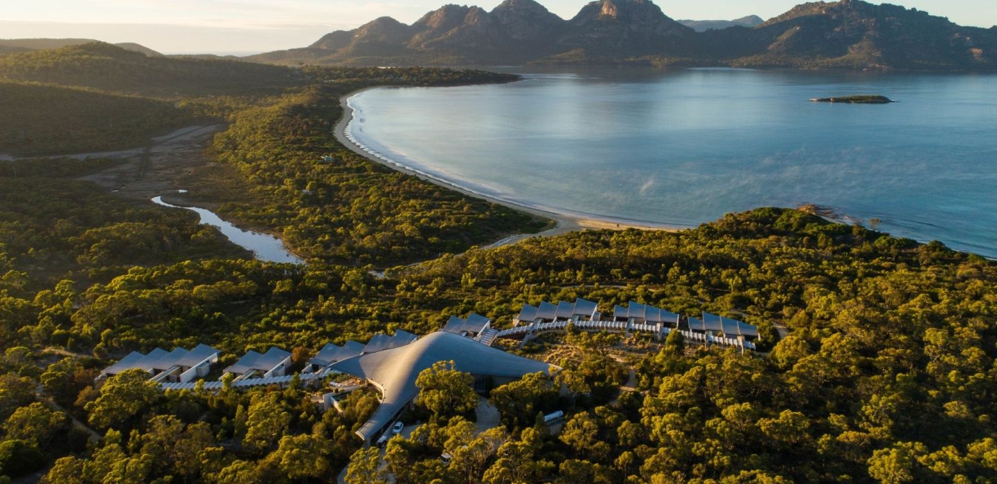Saffire Freycinet Tasmania aerial