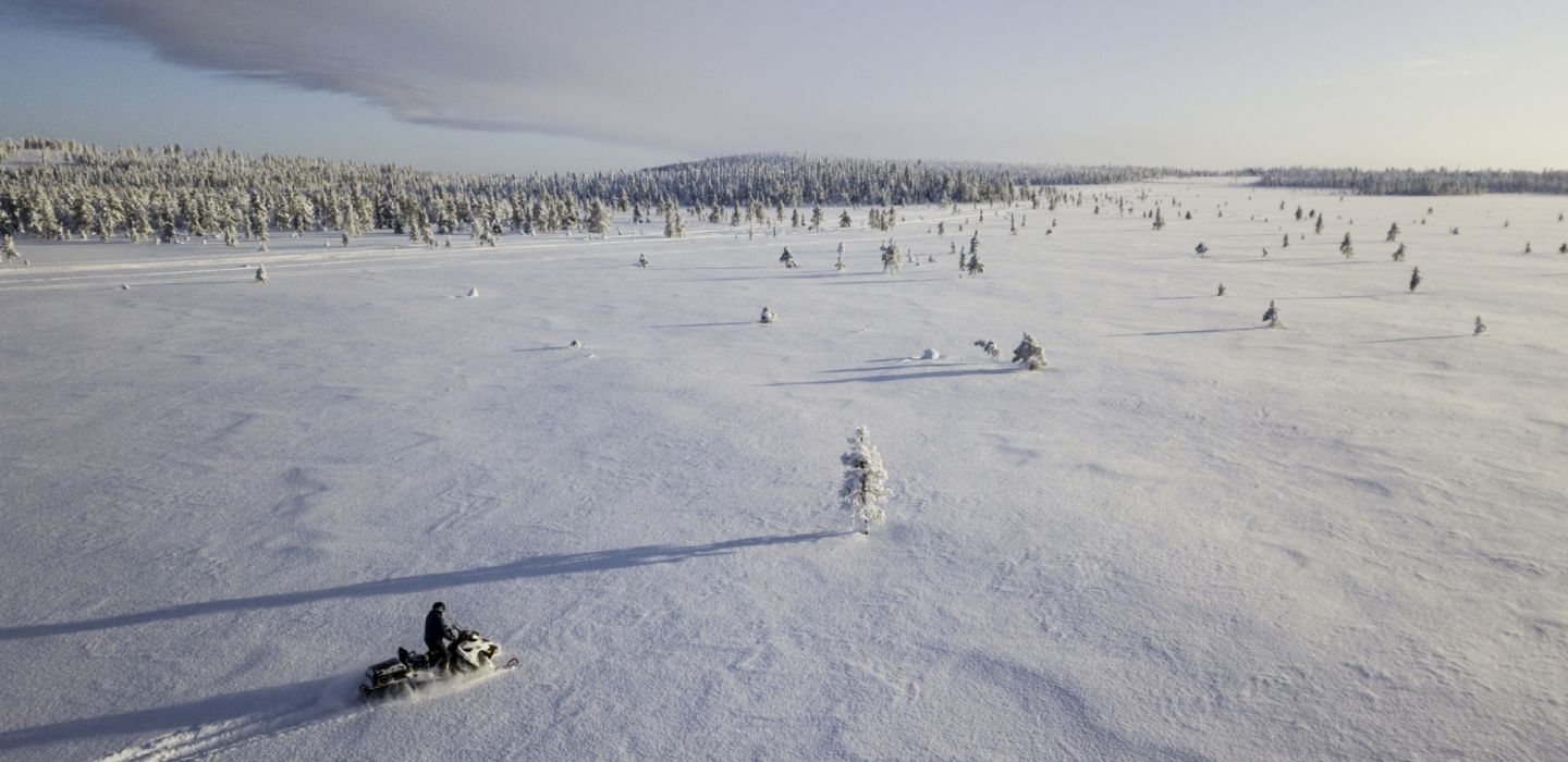 Snowmobiling from The Outpost