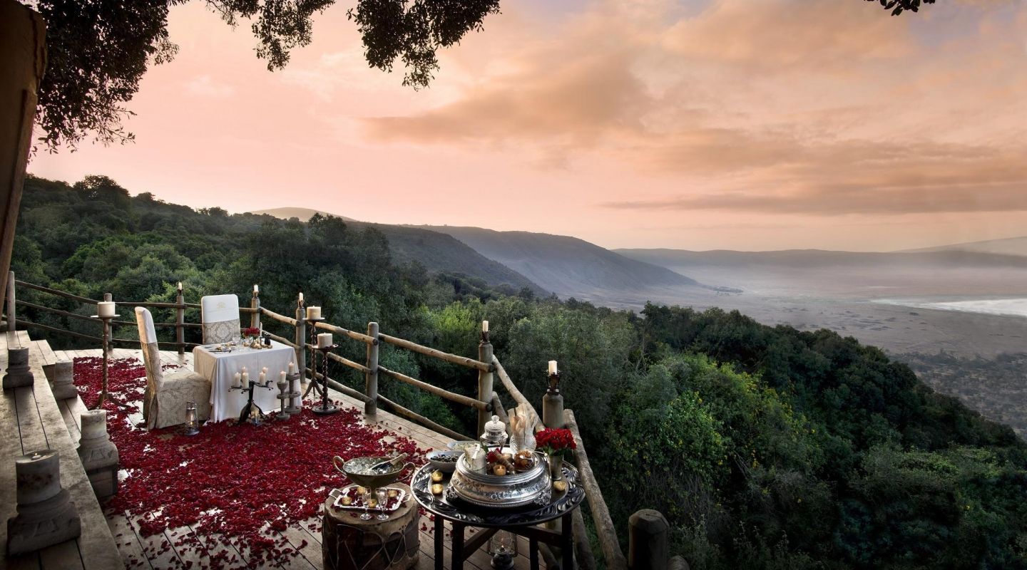 And Beyond Ngorongoro Crater Tanzania Honeymoon Dinner
