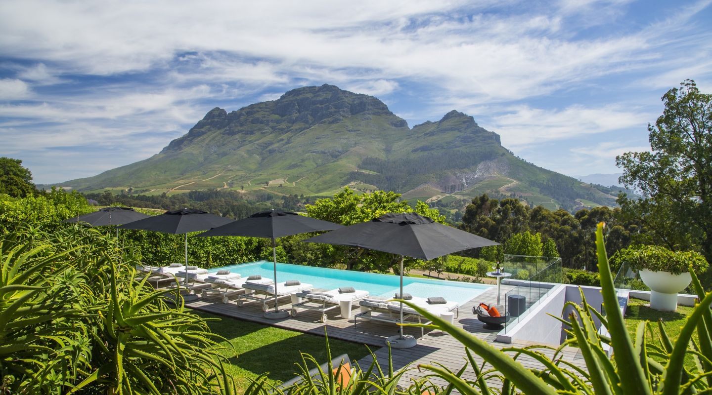 Clouds estate pool view