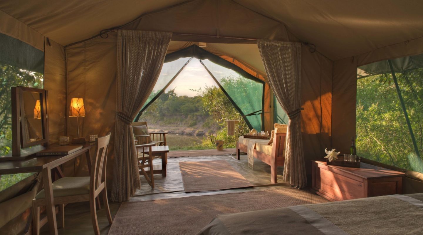 Rekero camp luxury guest tent view 23