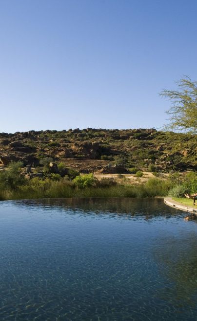 AF South Africa The Western Cape Mountains Bushmans Kloof Wilderness Reserve Swimming Pool