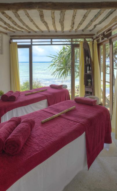 Matemwe lodge spa bed