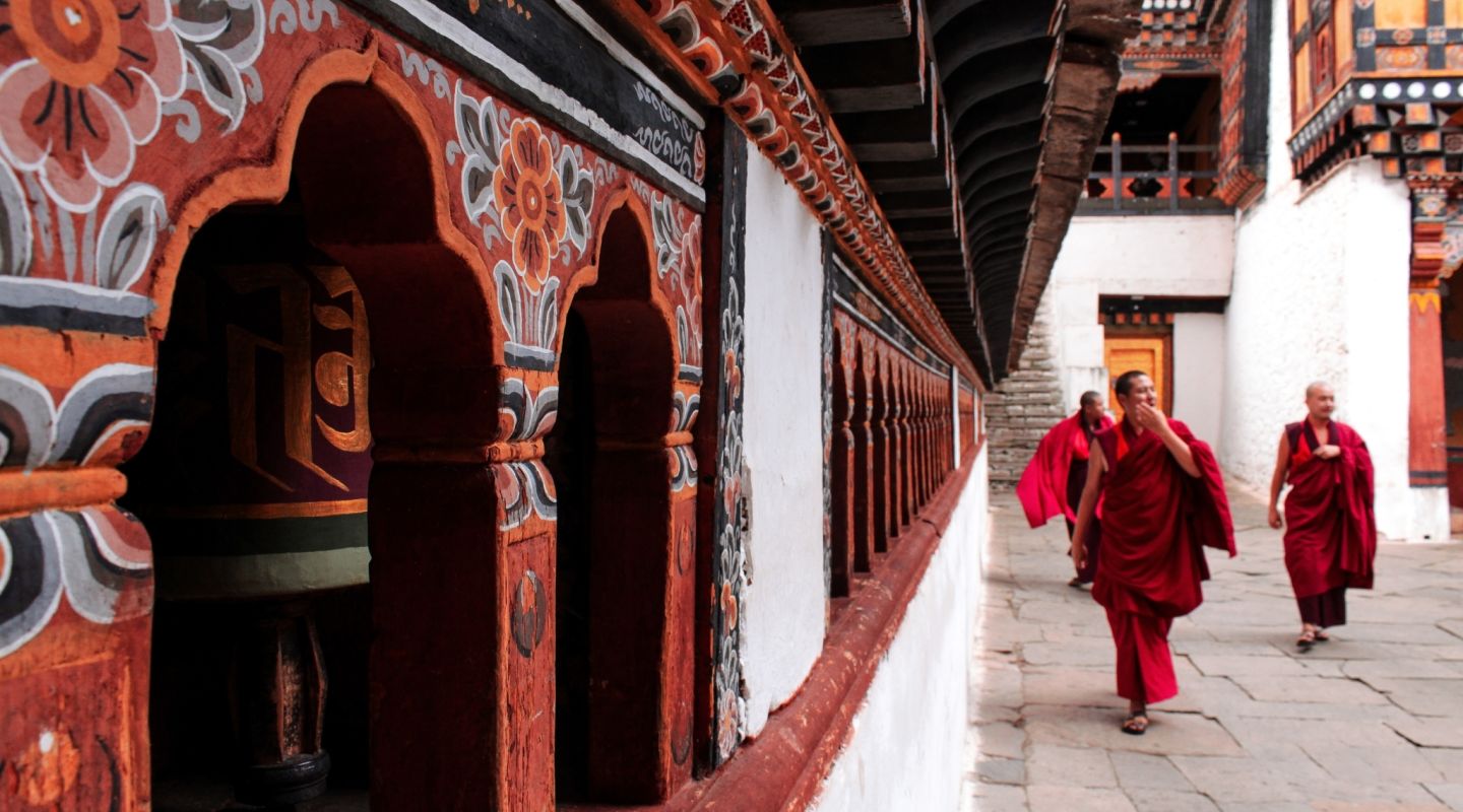 Monks Bhutan