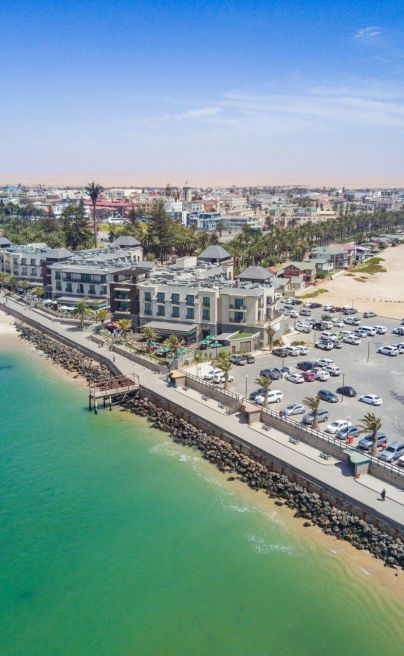 Strand swakopmund aerial