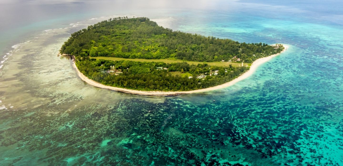 Denis Island Seychelles Aerial 2