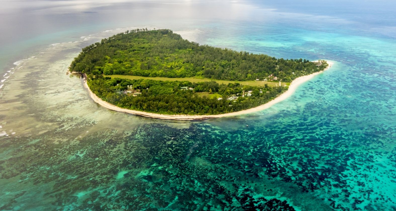 Denis Island Seychelles Aerial 2