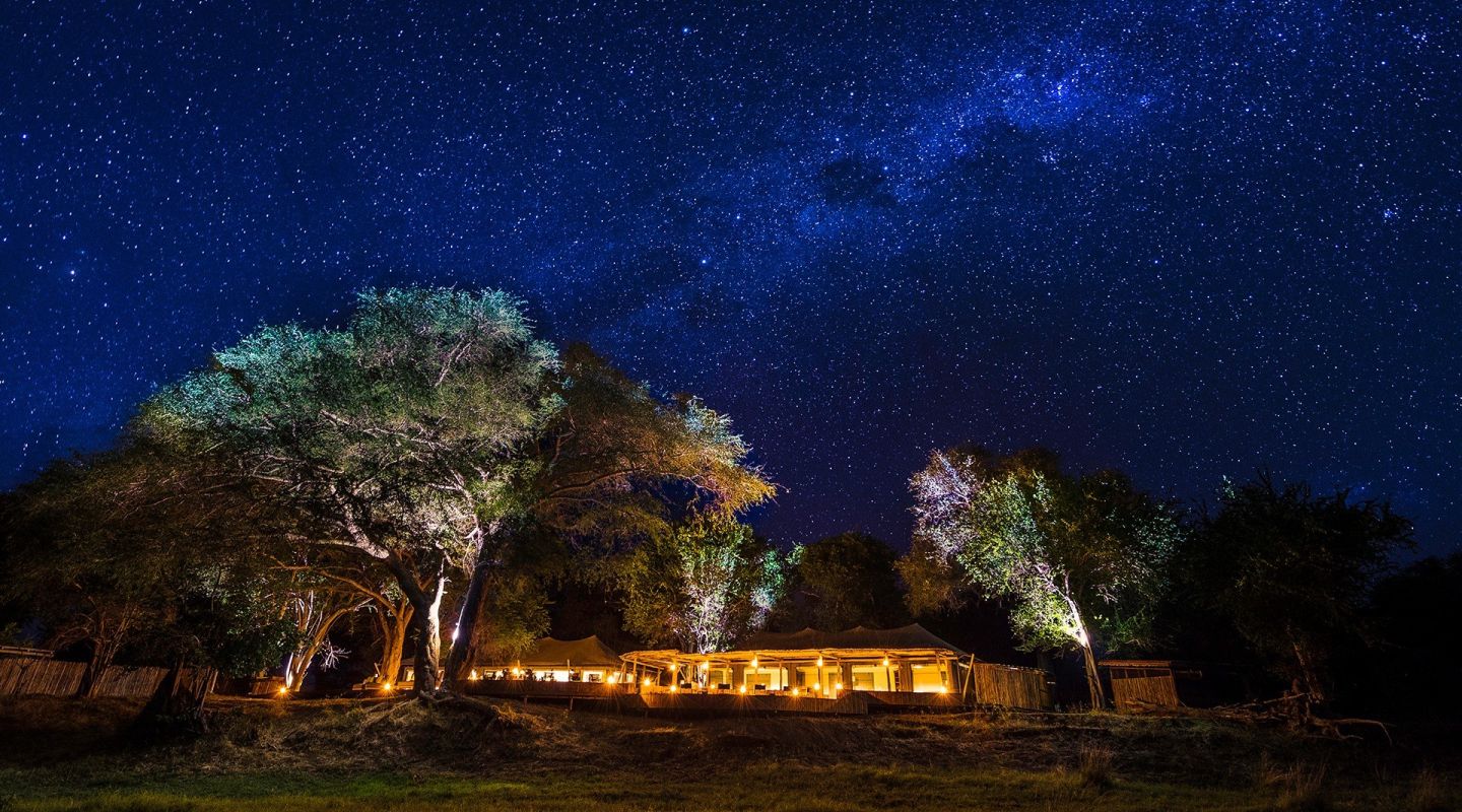 Ruckomechi Camp Zimbabwe ext night