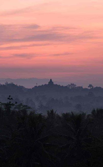 Plataran Borobudur Java sunrise