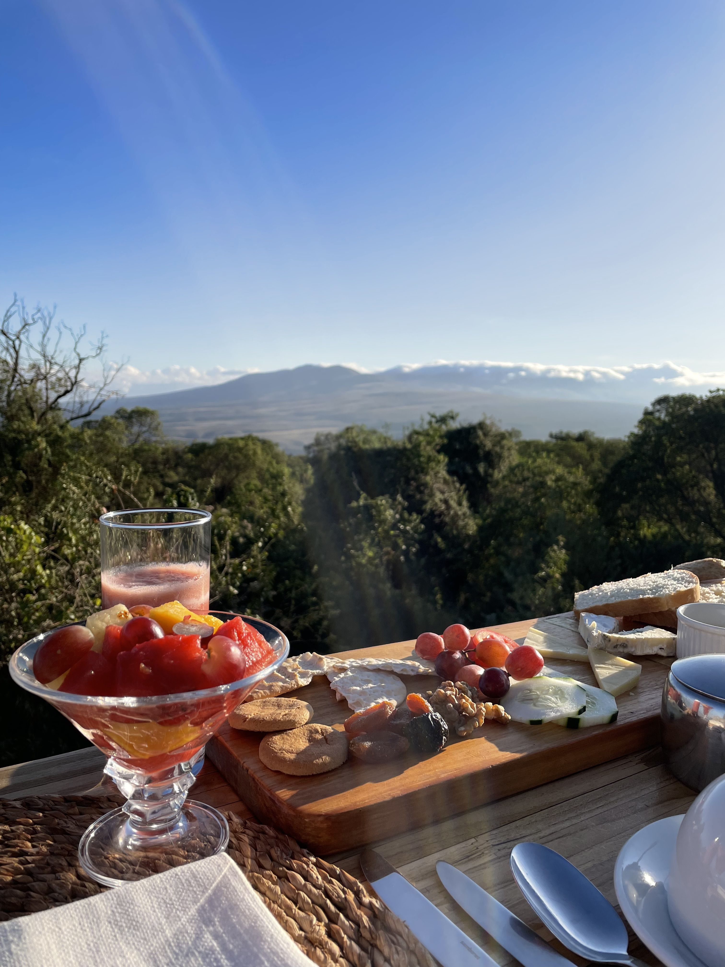 Highlands Crater Tanzania Breakfast