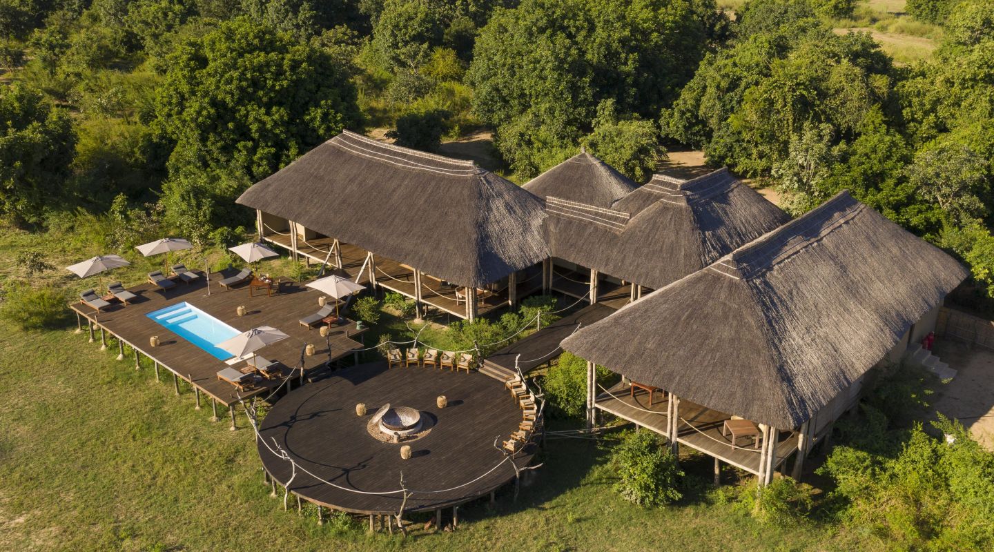 Chikunto Safari Lodge South Luangwa aerial