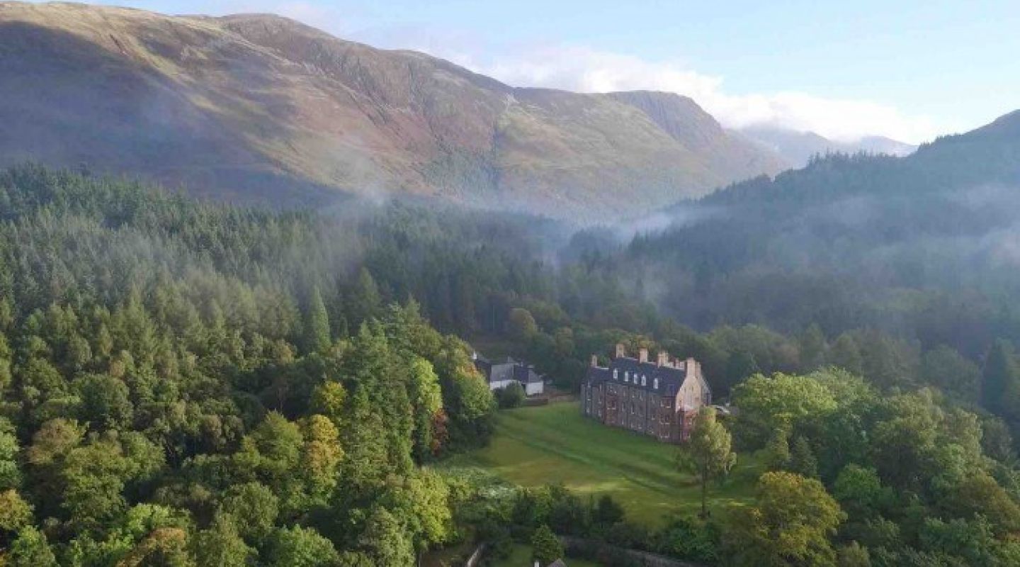 Glencoe House Scotland aerial