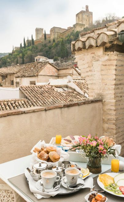 Hotel Casa 1800 Granada Spain breakfast view